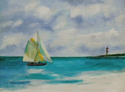 39 gaff cutter lighthouse