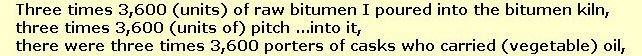 bitumen pitch oil recipe