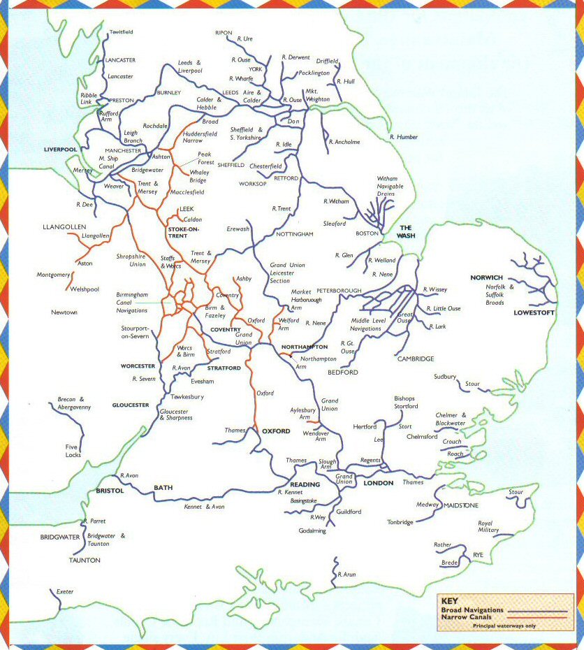 uk waterways map