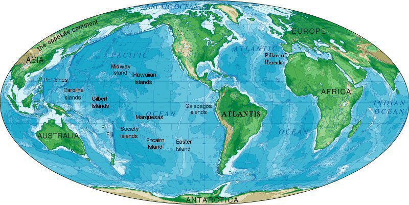 Atlantis, the way to other islands map