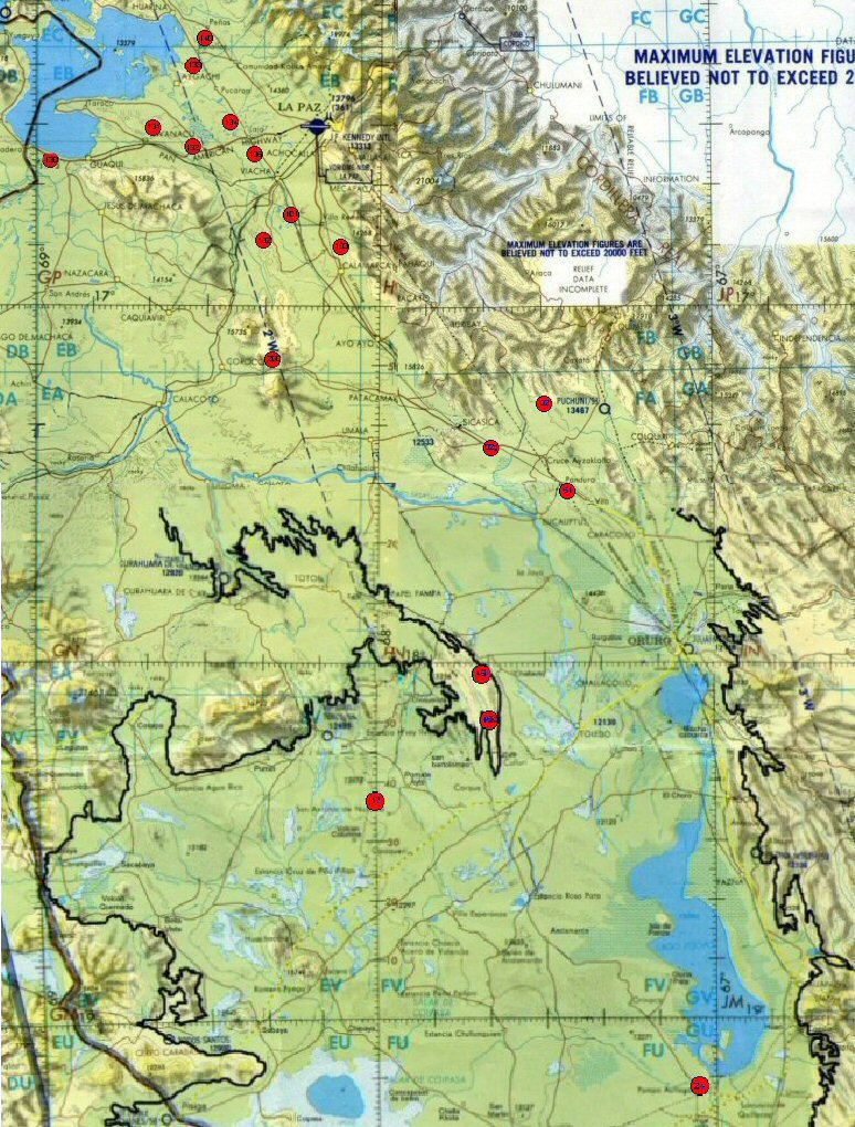Altiplano earthquake map