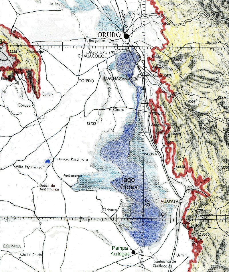 location map Pampa Aullagas