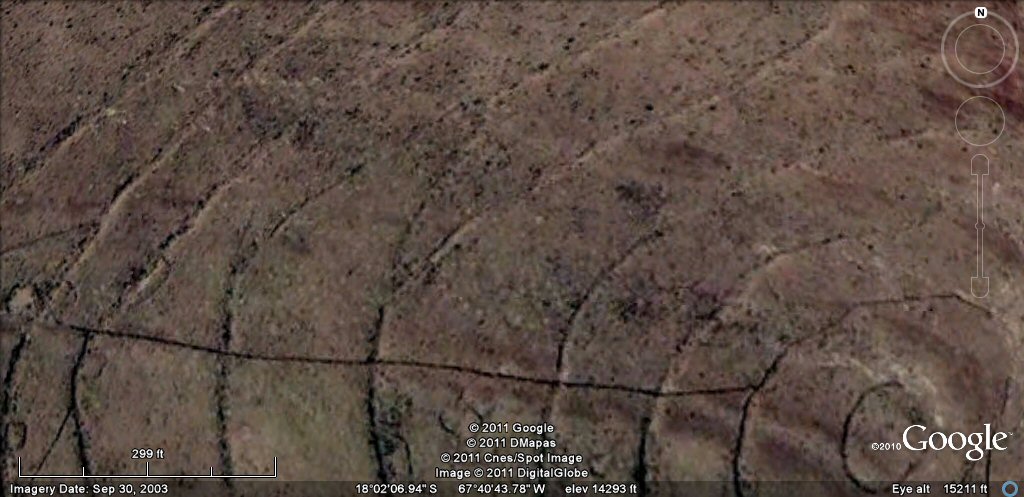 ringed hill irrigation channels Oruro