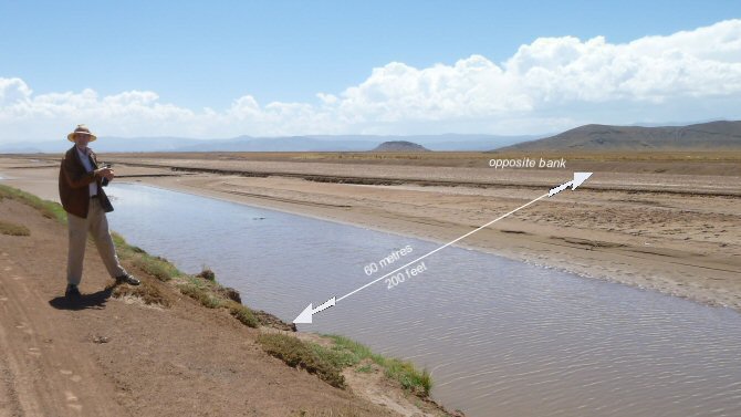 ground view giant canal near Oruro