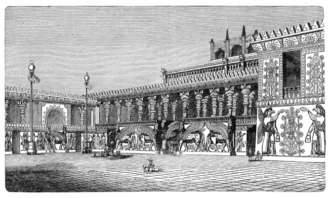 palace of Sargon deer