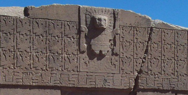 Tiwanaku gate of sun icons