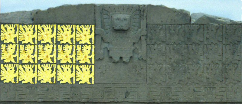 Tiwanaku gate of sun icons