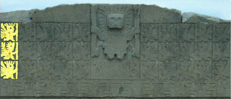 Tiwanaku gate of sun icons