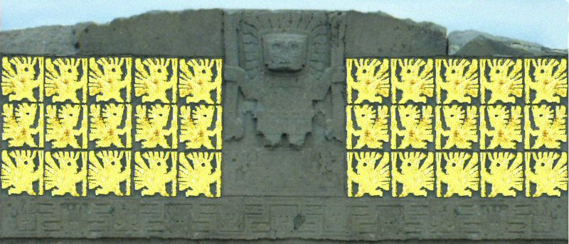 Tiwanaku puerta del sol iconos