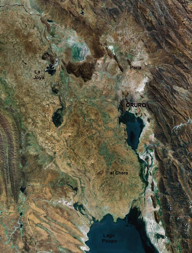 map oruro region