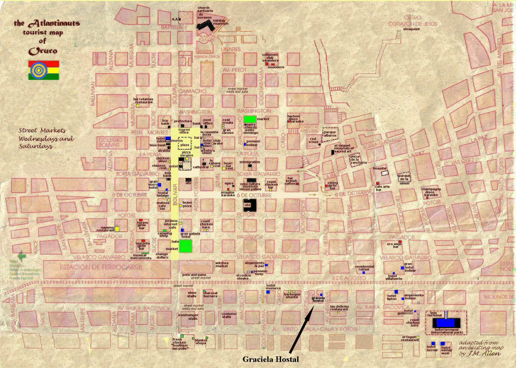 oruro city plan