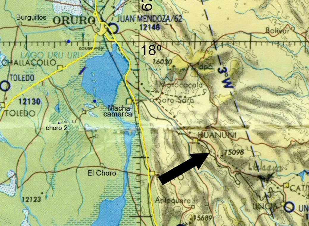 location map inca pukara Bolivia