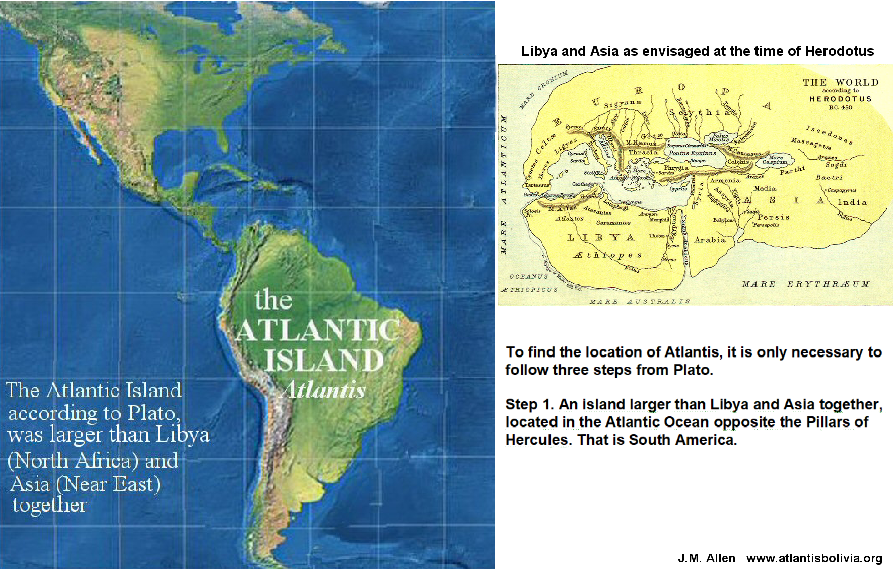 Lost continent of Atlantis