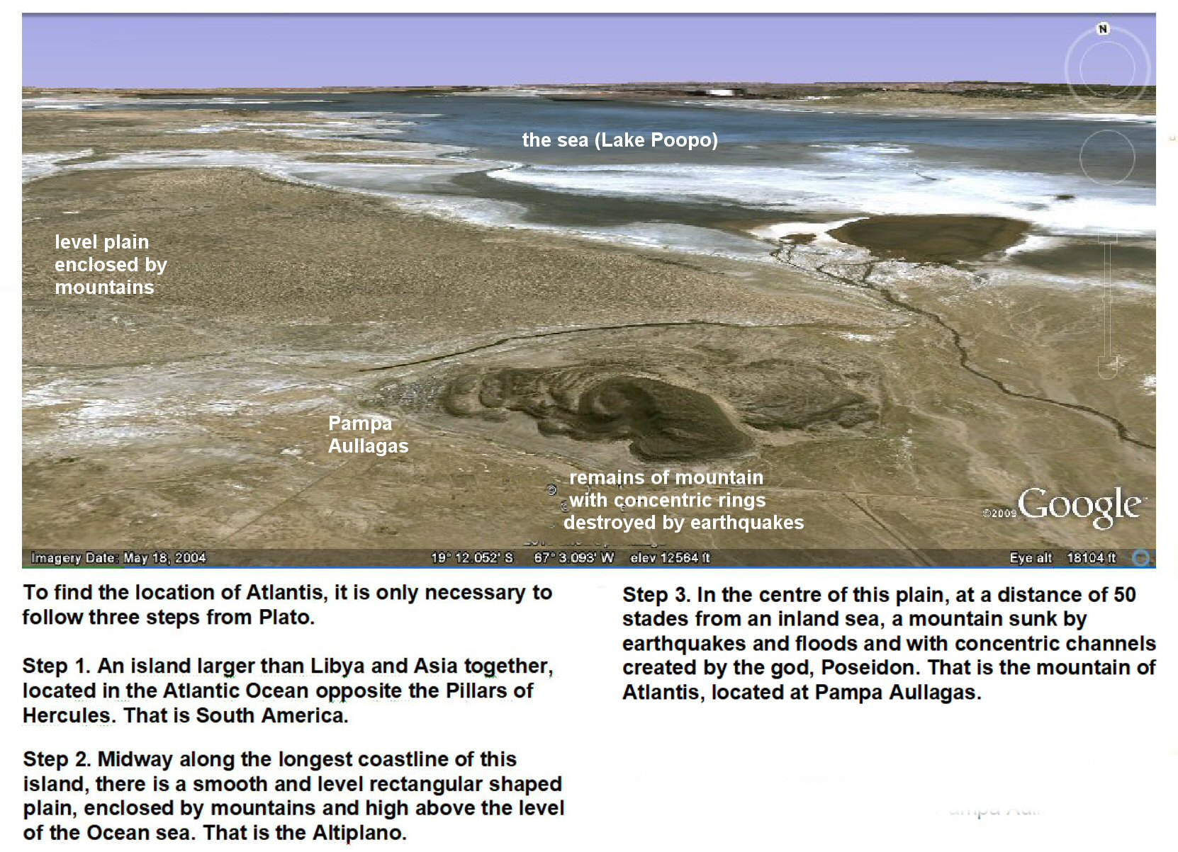 Lost mountain of Atlantis