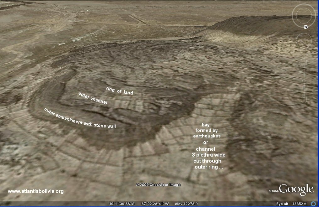 Pampa Aullagas oblique view from south-east
