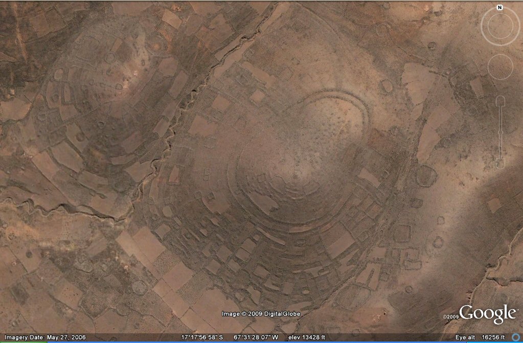 ringed hilltop north of Oruro