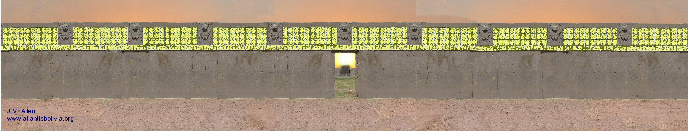 Gate of the Sun and wall