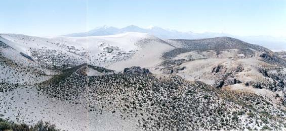 view looking inside Volcan Quemado
