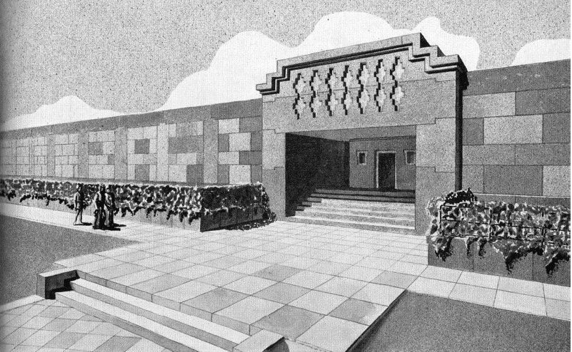 kalasasaya reconstruction by Edmnd Kiss 1937