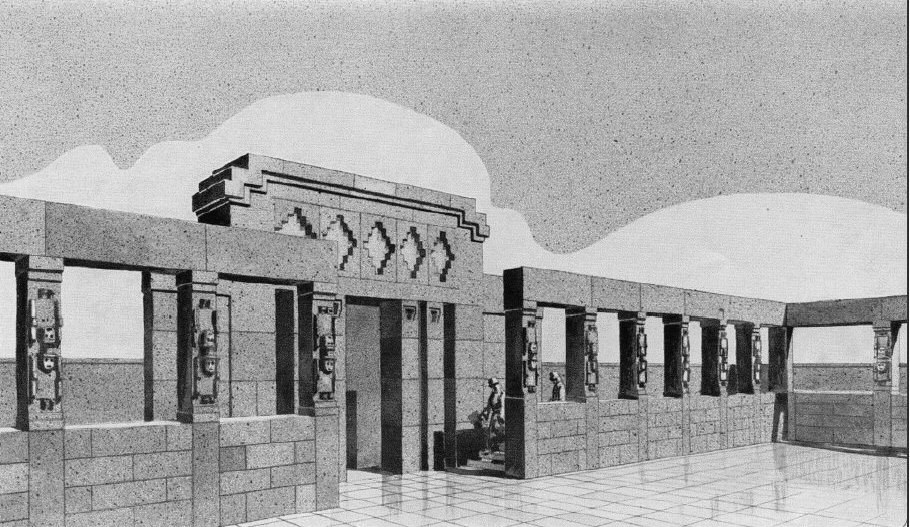 tiwanaku reconstruction by Edmnd Kiss 1937