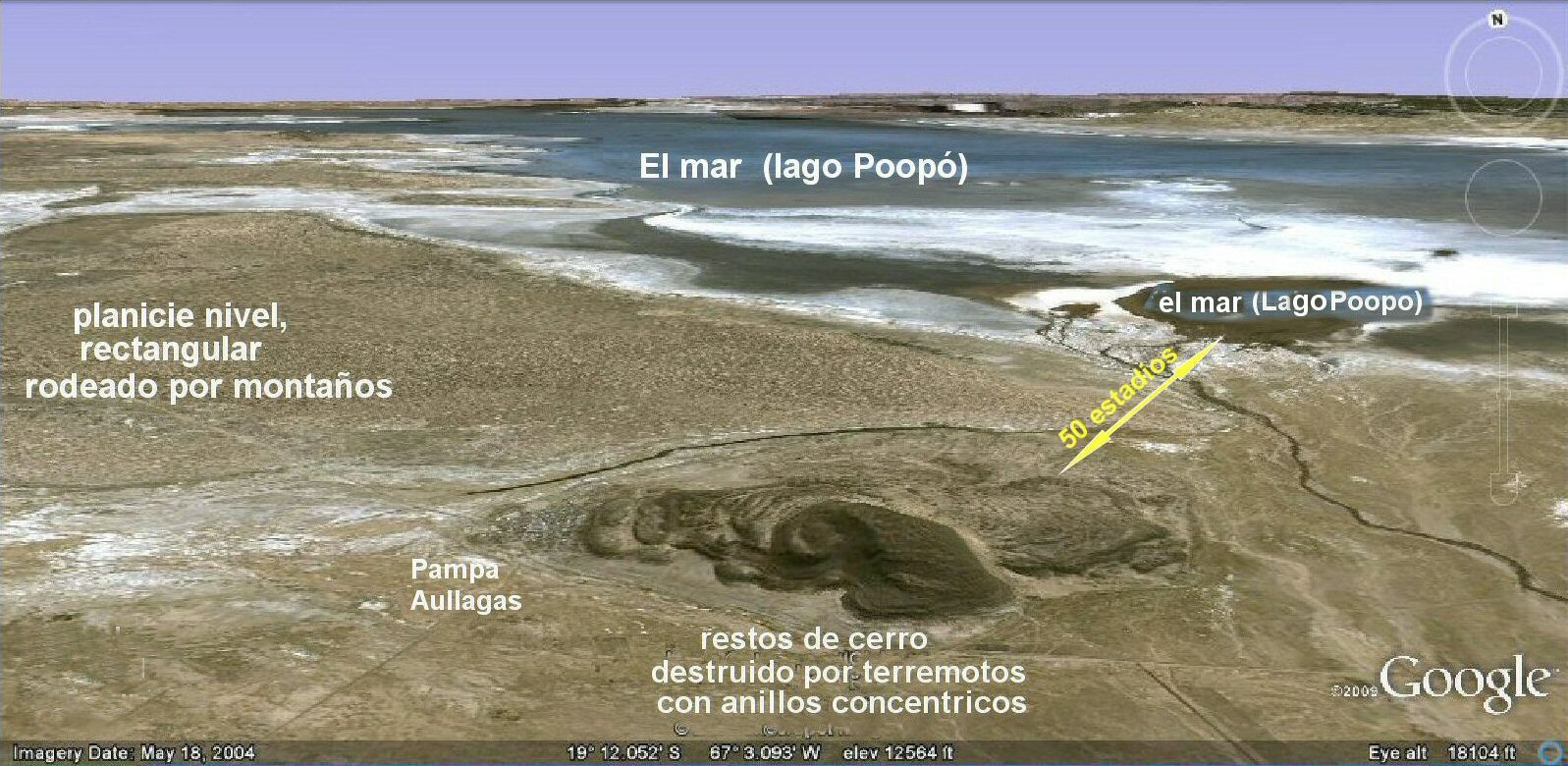 cerro de la atlantida en el centro de la llanura